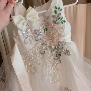Baby girl pageant dress 6-12 months wore once